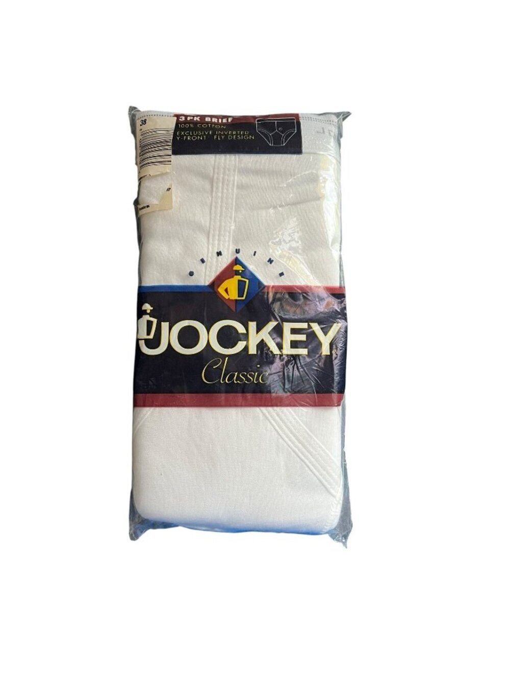 Jockey Men's 38 Vintage 3 Pack Underwear Classic Brief Whitey Tighties Y-Front